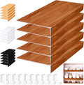 Wire Shelf Covers 34x16 in PVC Wood Grain - Decorative Rack Covers