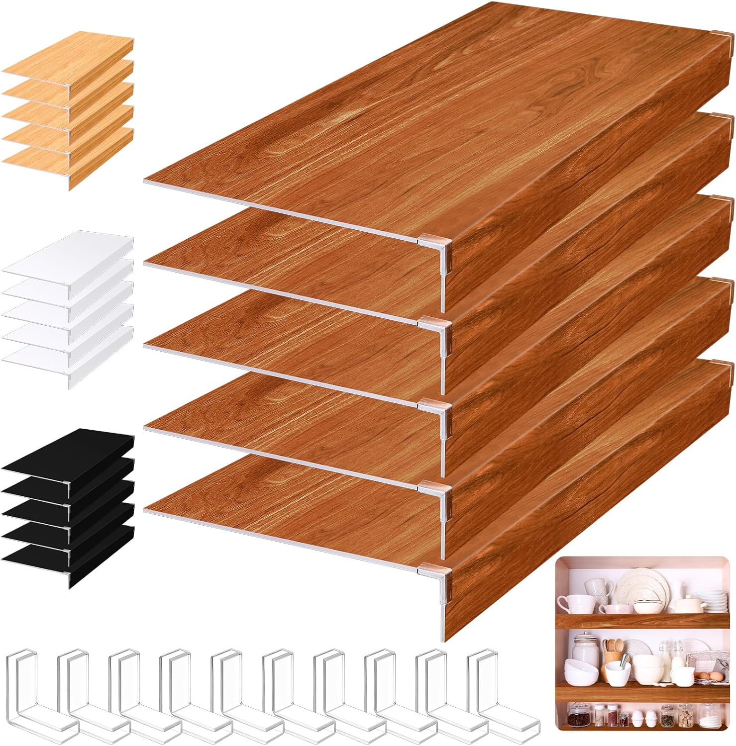 Hoolerry Wire Shelf Covers for Stylish Pantry and Closet Decor