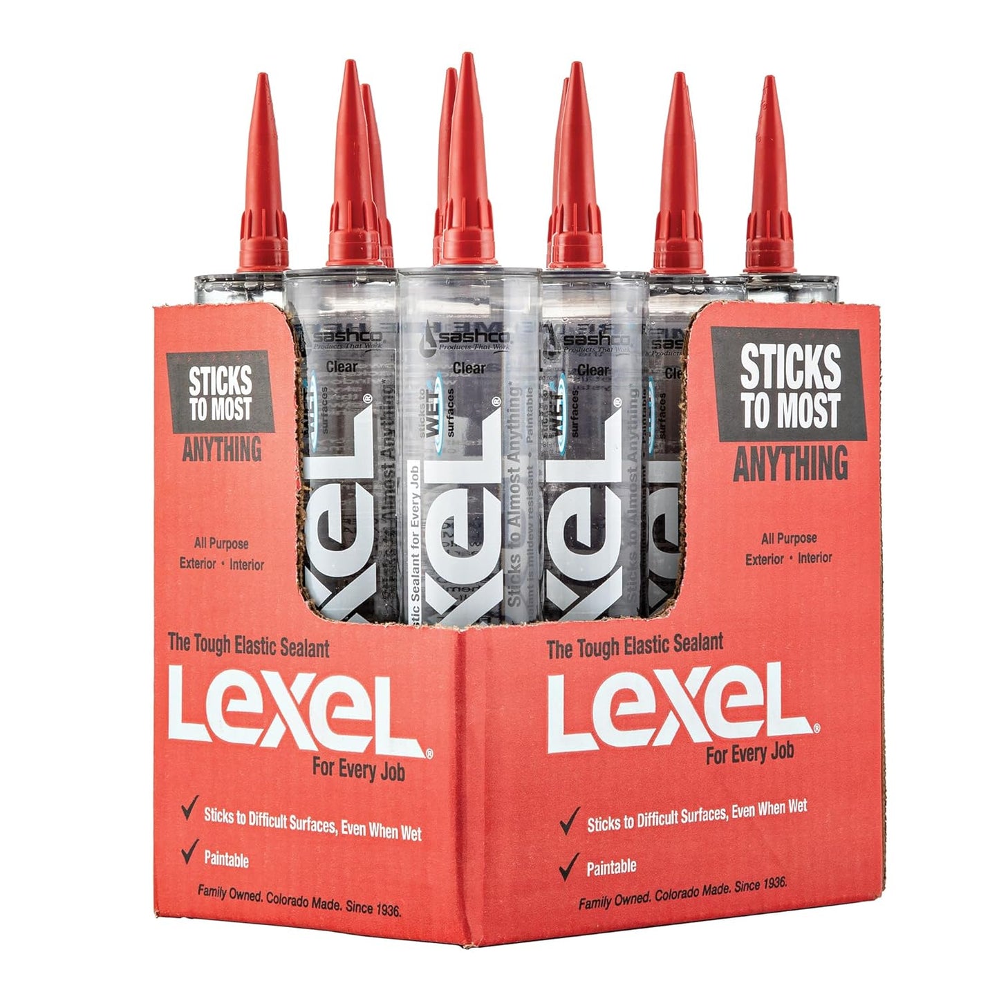 Sashco Lexel Flexible Caulk - Clear for All Your Sealing Needs