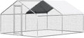 Chicken Coop Large Metal House for Backyard Poultry - Walk-In Pen