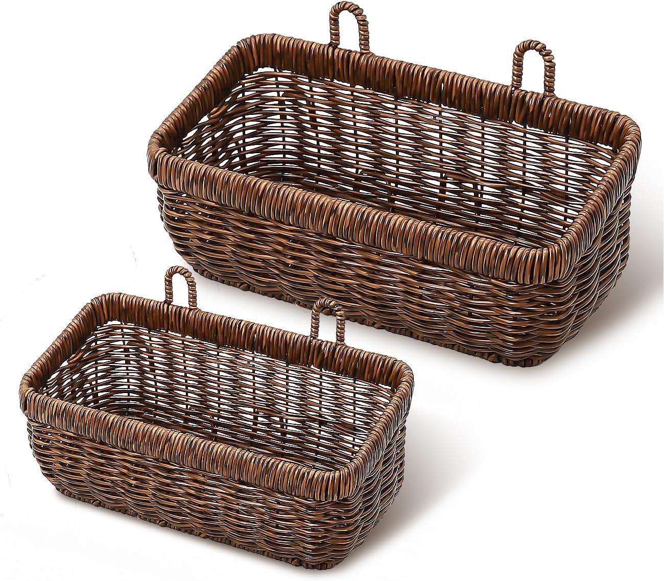Boho Style Hand-Woven Wall Hanging Baskets for Home Decor