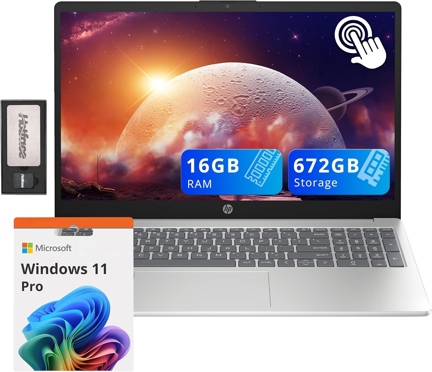 HP Pavilion 15.6 HD Touchscreen Laptop with Intel i3 and 16GB RAM
