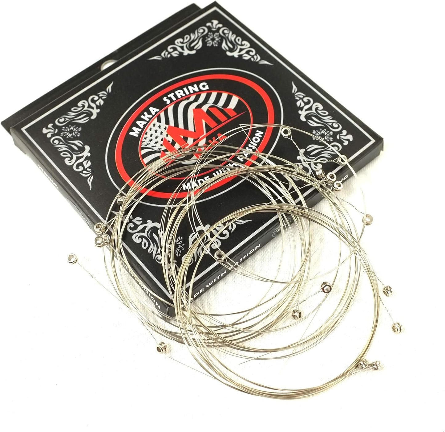 20-Pack Custom Light Acoustic Guitar Strings: High E 11 Gauge