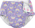 i Play Girls Reusable Absorbent Baby Swim Diaper Violet Rainbows 4T