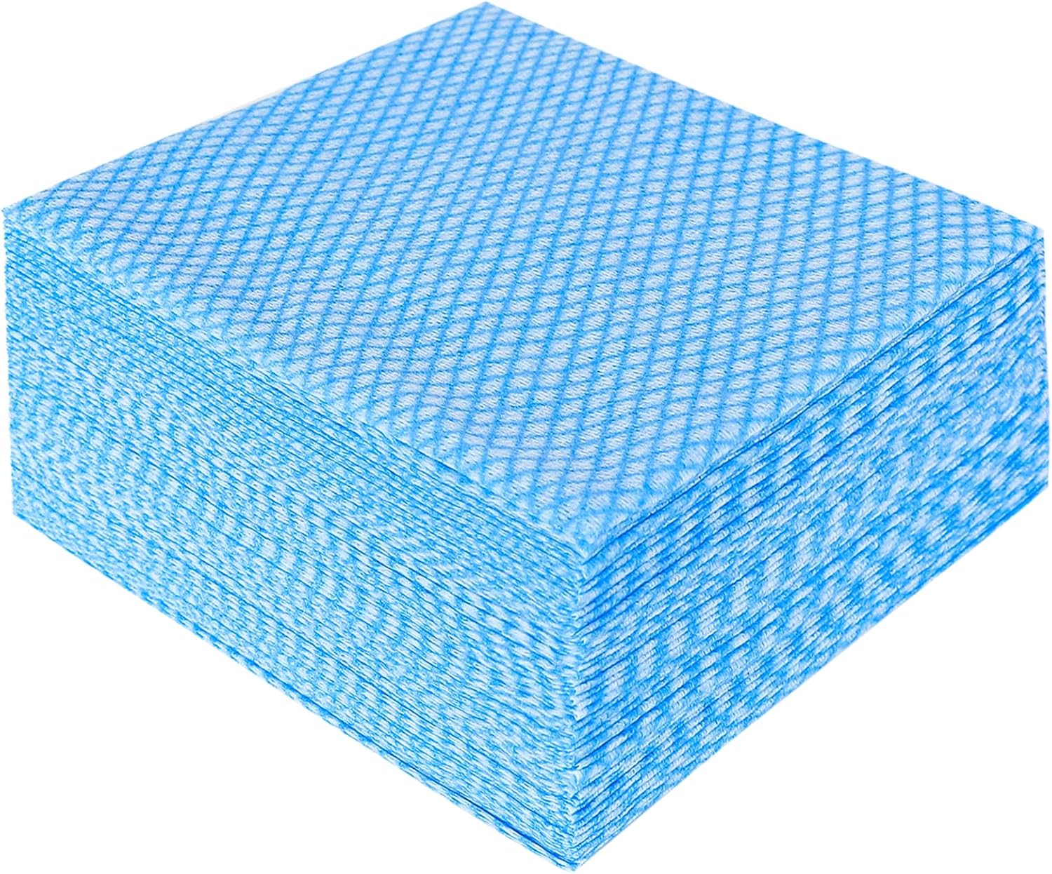 JEBBLAS Disposable Cleaning Towels - 50 Pack Blue