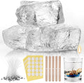 Clear Gel Candle Wax 8.8 lb with Wicks & Stickers - DIY Candle Making