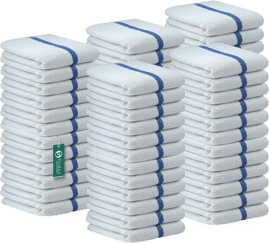 Bar Mop Blue Stripe 16x19 Pack of 60 for Kitchen Cleaning