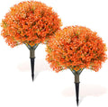 Artificial Boxwood Ball Topiary Trees 2 Pack 18in - Realistic Fall