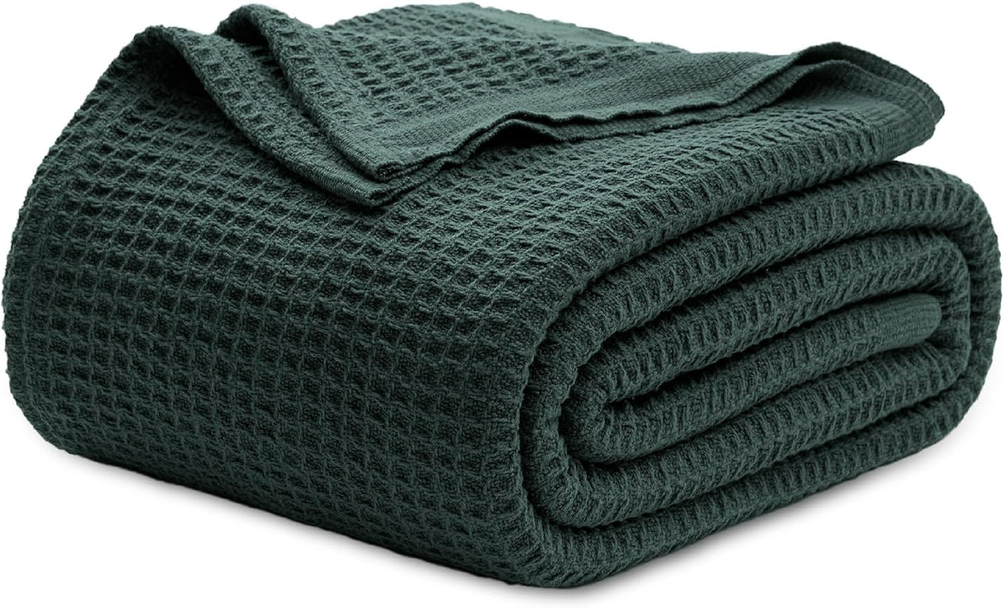 Gentlesoft Cotton Blanket Queen Size - Cozy Waffle Weave Design