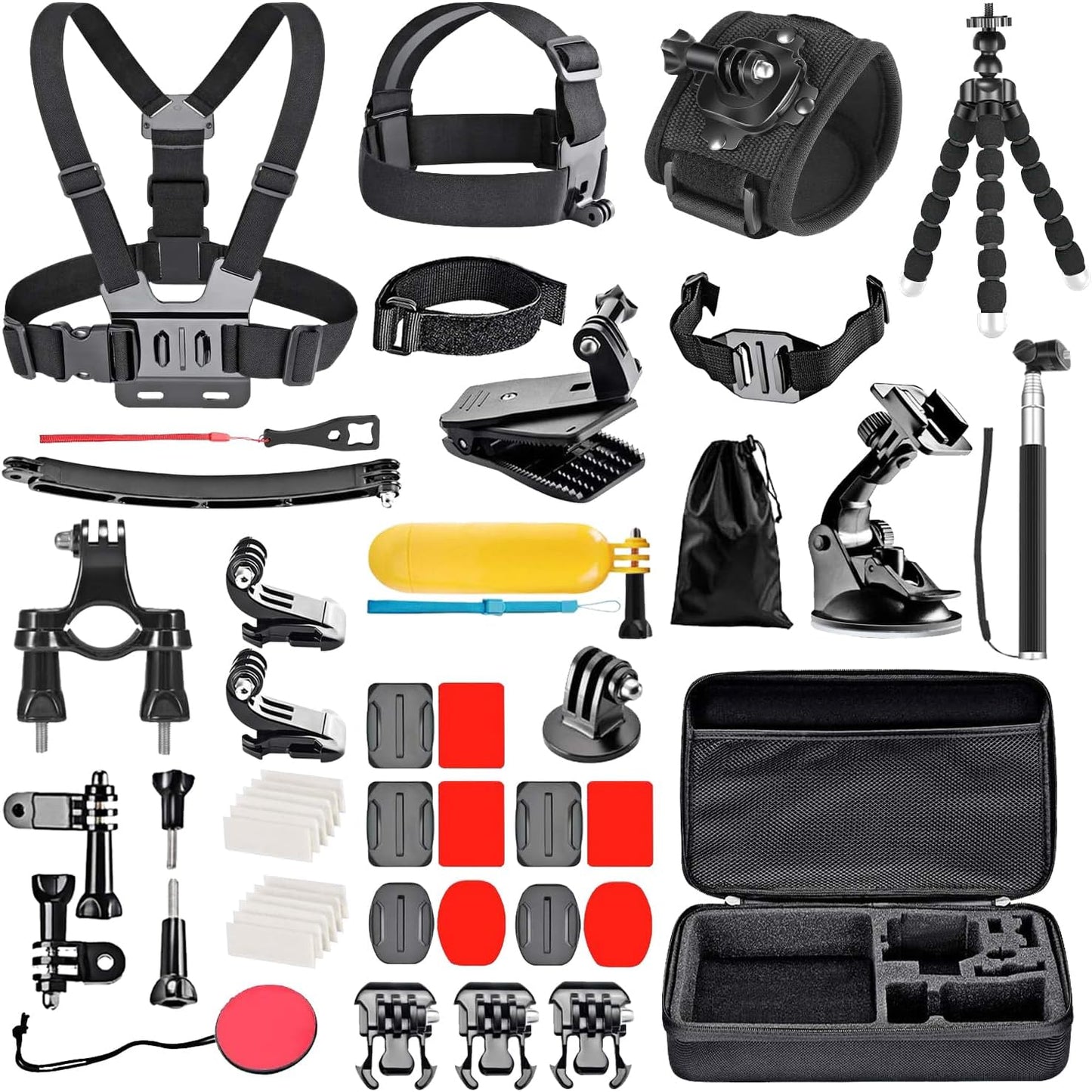 50 in 1 Action Camera Accessory Kit for GoPro and More