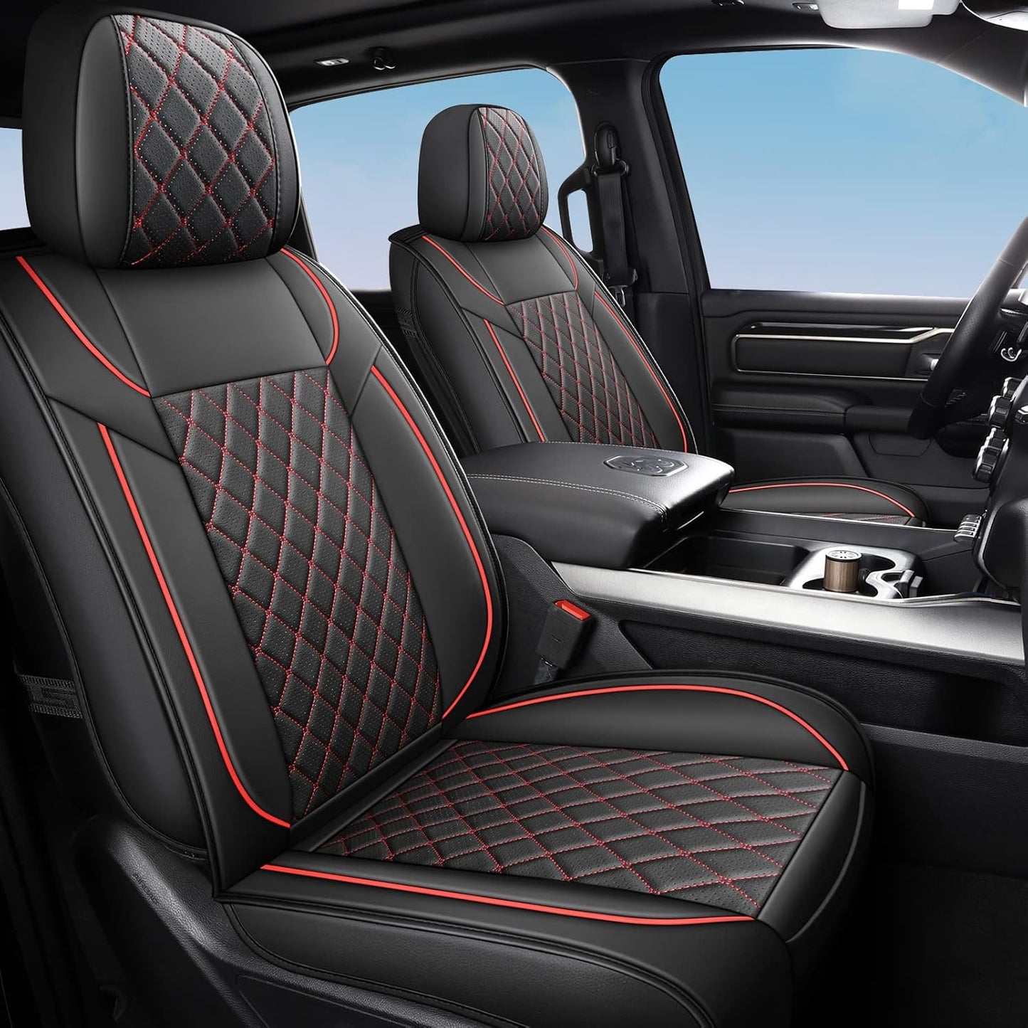 FREESOO Custom Fit Seat Covers for Dodge Ram 2019-2025 Crew Cab