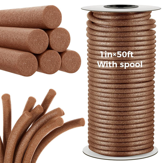 1 Inch x 50 ft Foam Backer Rod for Caulking and Sealing Needs