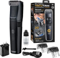 Vacutrim Cordless Mens Beard Trimmer - Built-In Vacuum, 20 Settings