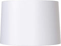White Fabric Large Hardback Lamp Shade 15in x 16in x 11in - Classic