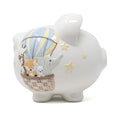 Child to Cherish Ceramic Piggy Bank Air Balloon - Keepsake for Kids