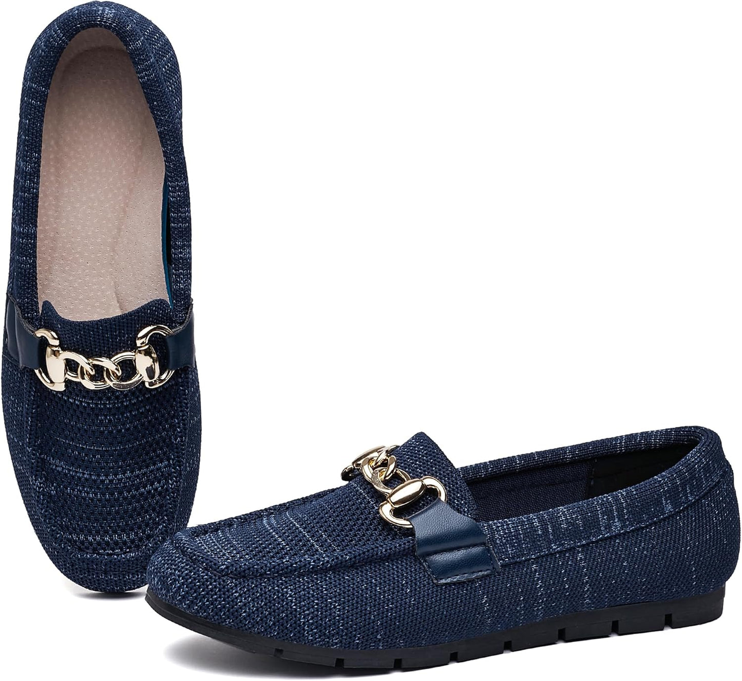 Comfortable Loafer Shoes for Women - Stylish Slip On Flats