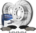 Front Brake Kit for Chevy GMC 12.99in Rotors - Drilled & Slotted