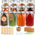 Wide Mouth Mason Jars 32 oz for Canning and Meal Prep Needs