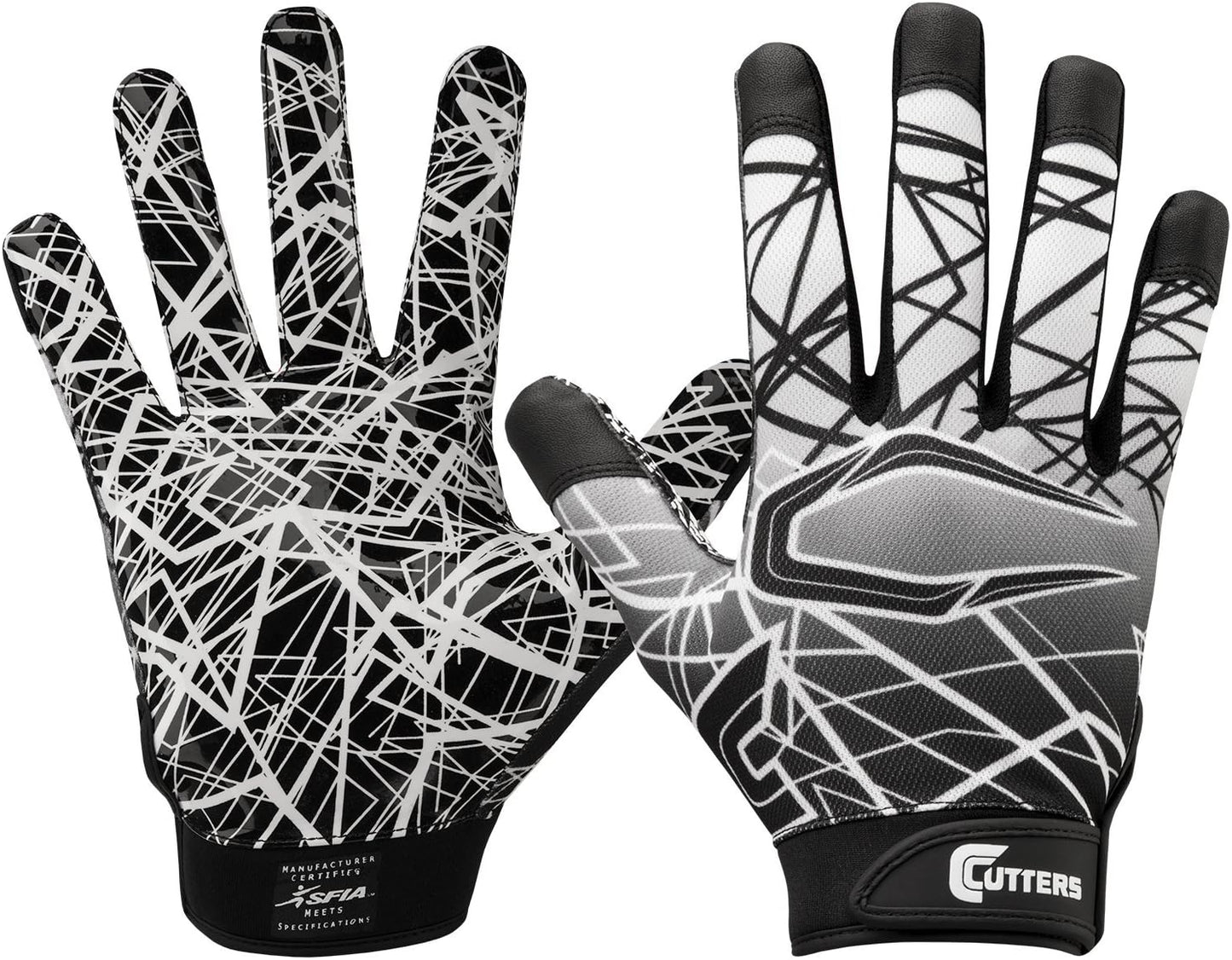 Cutters High-Tack Youth Football Gloves