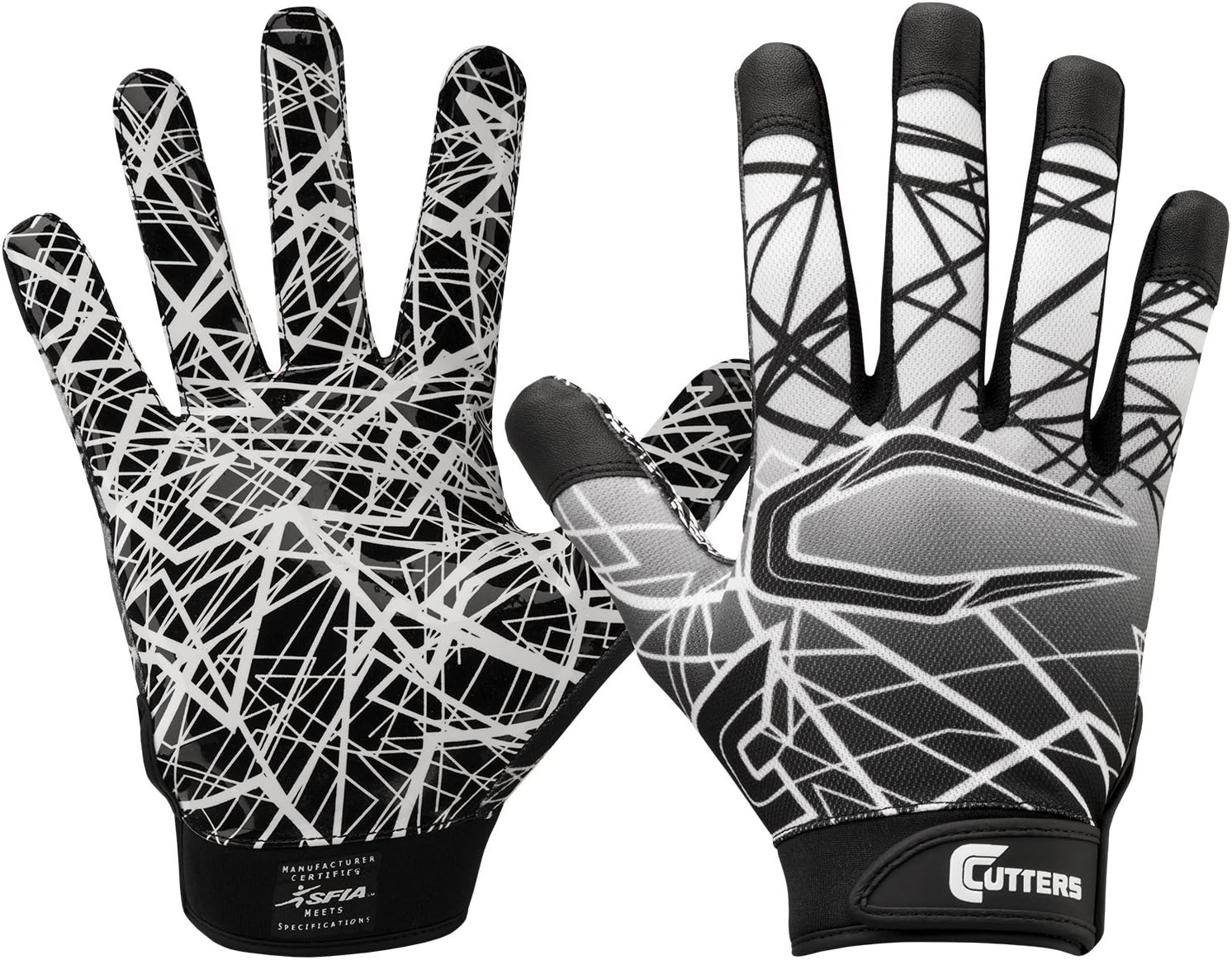Cutters High-Tack Youth Football Gloves