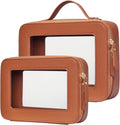 Popvibe Transparent Travel Makeup Organizer for Essential Cosmetics