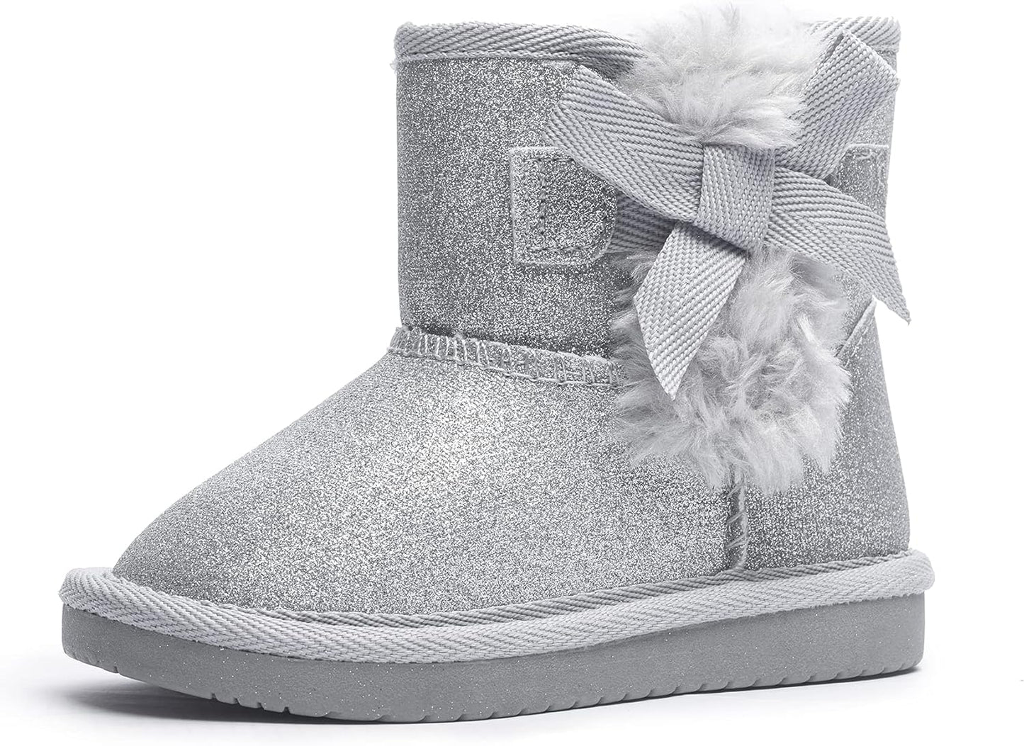 Glitter Warm Winter Snow Boots for Toddlers and Little Girls