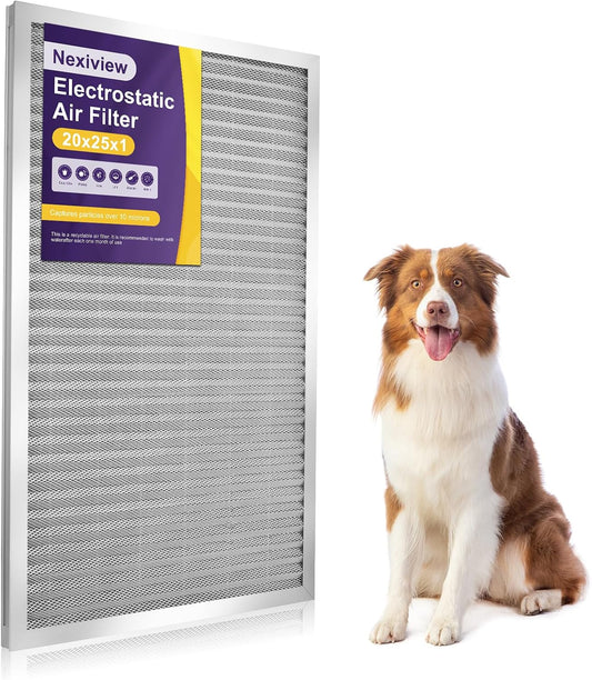 20x25x1 Washable Electrostatic Air Filter for HVAC Systems