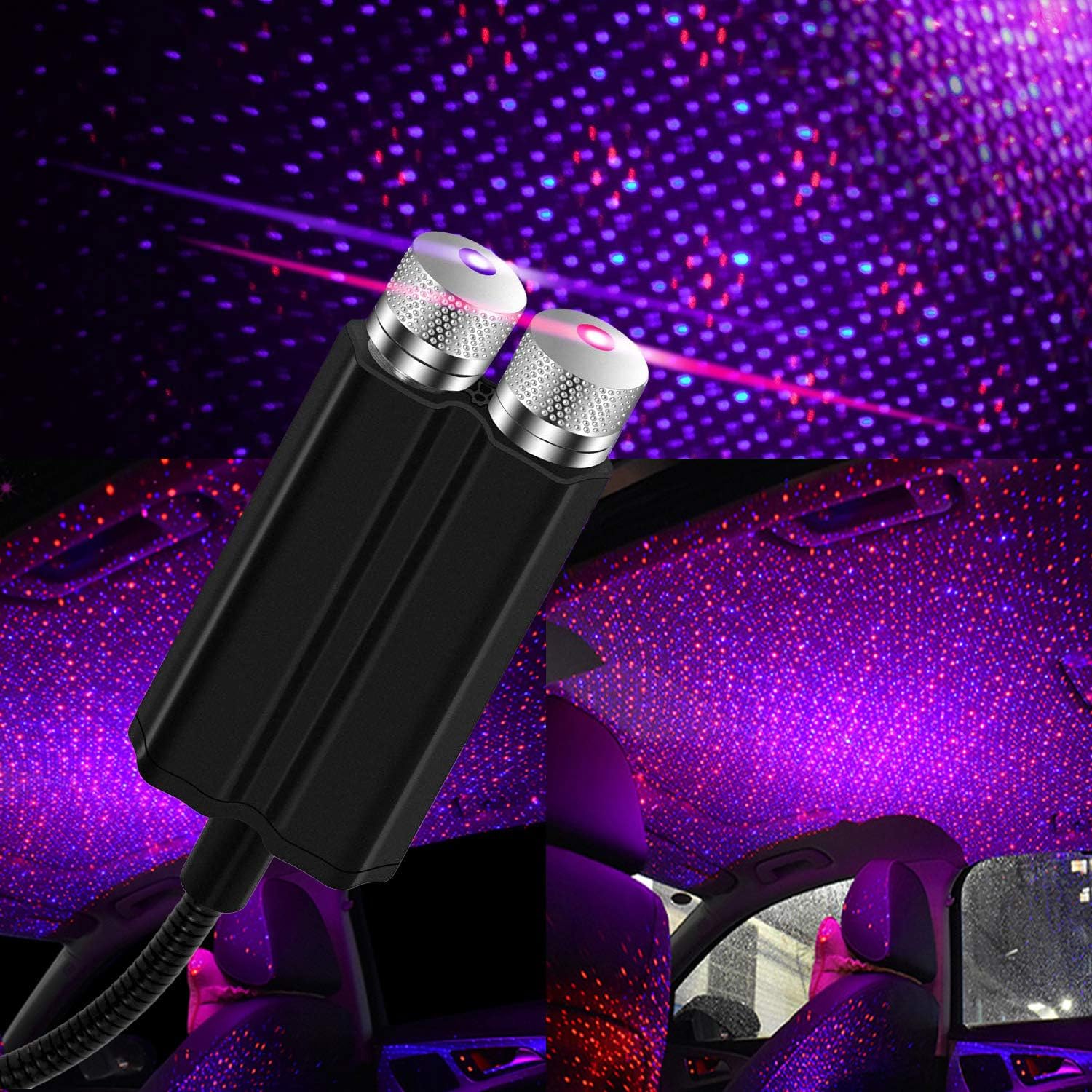 LEDCARE USB Star Projector: Romantic Car & Ceiling Decor