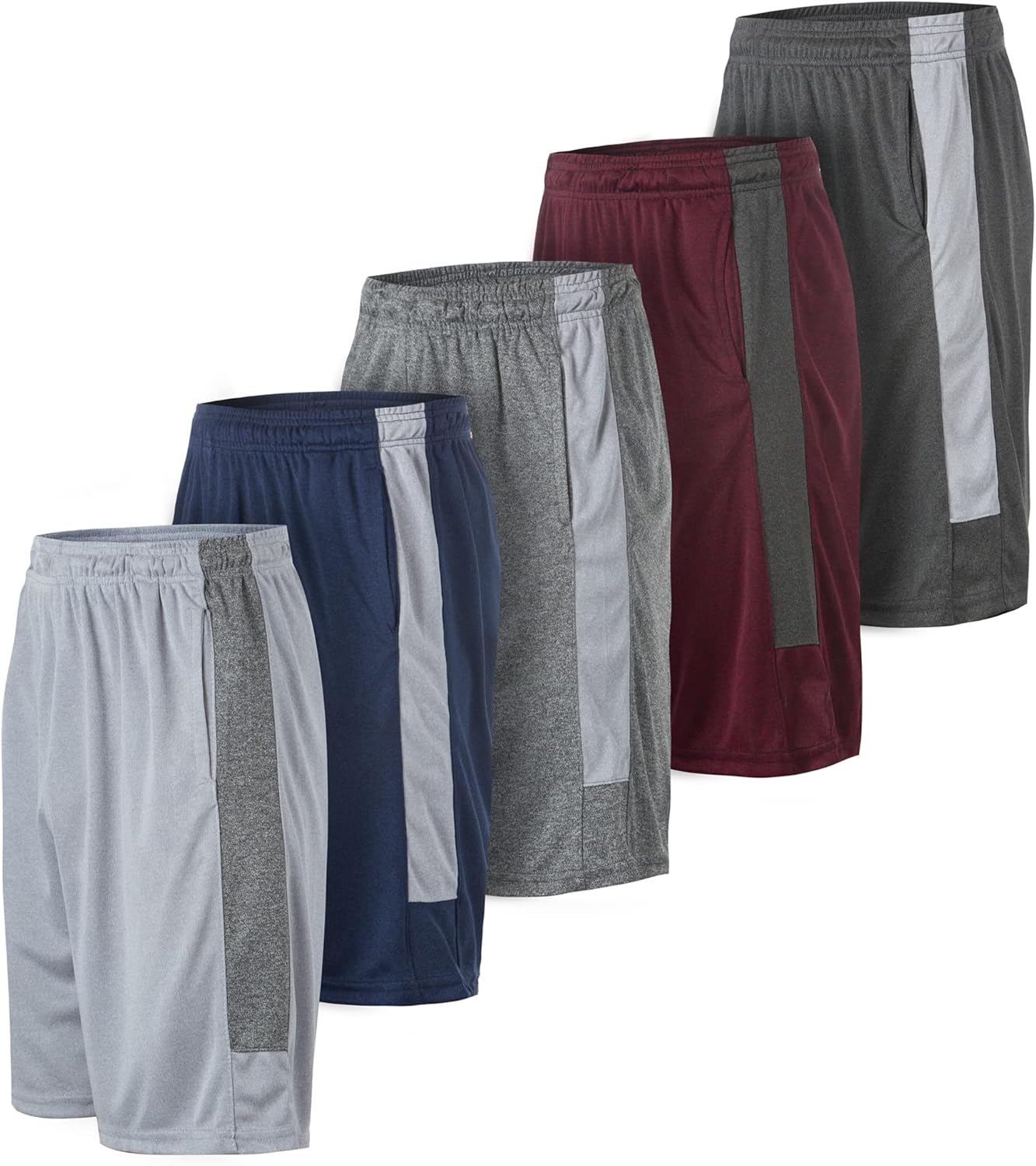Men's Dry-Fit Sweat Resistant Athletic Performance Shorts Set