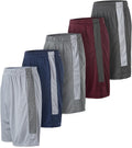 Men's Dry-Fit Athletic Performance Shorts 5 Pack - Sweat Resistant