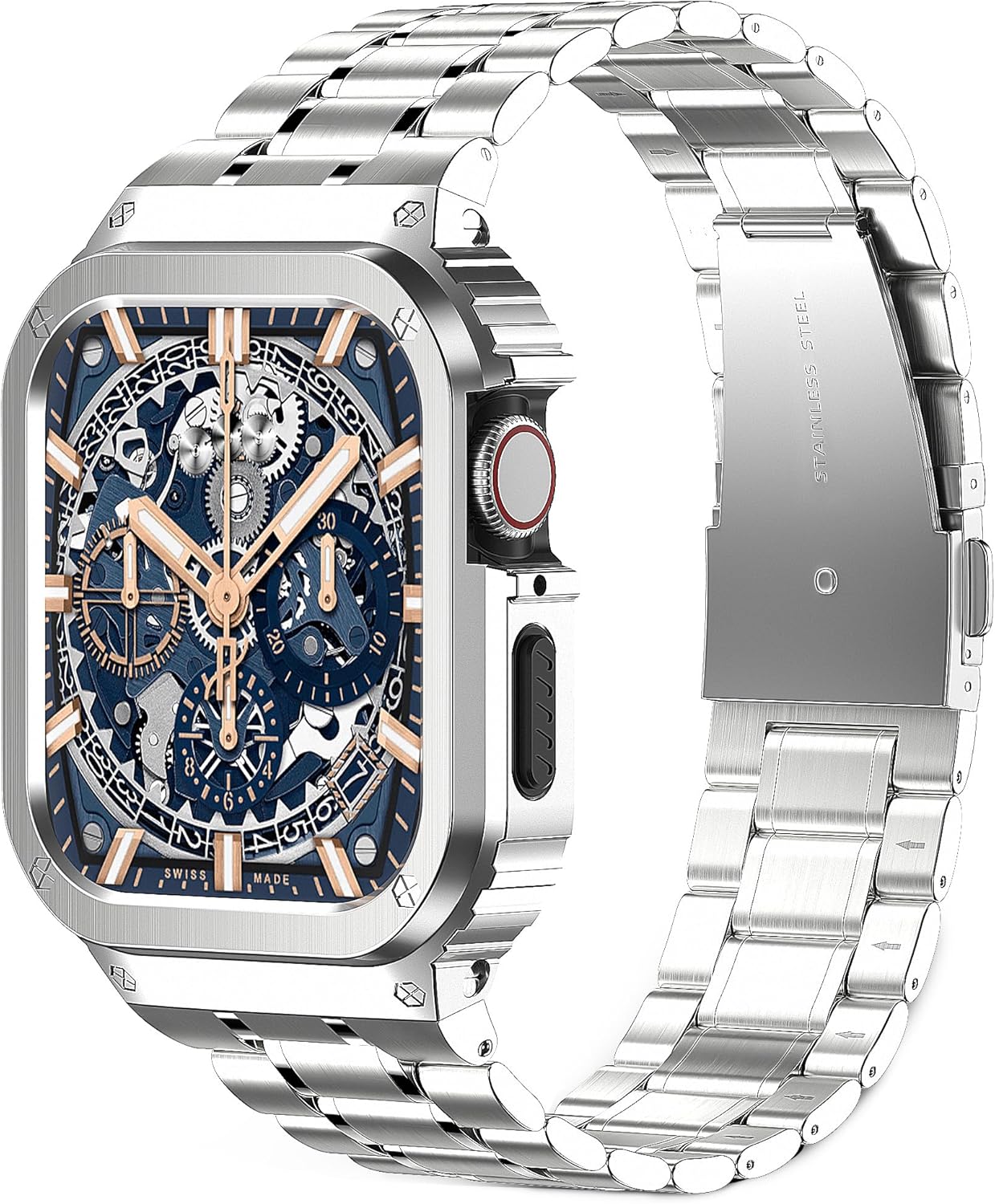 Metal Band Compatible with Apple Watch 44mm 45mm for Series SE