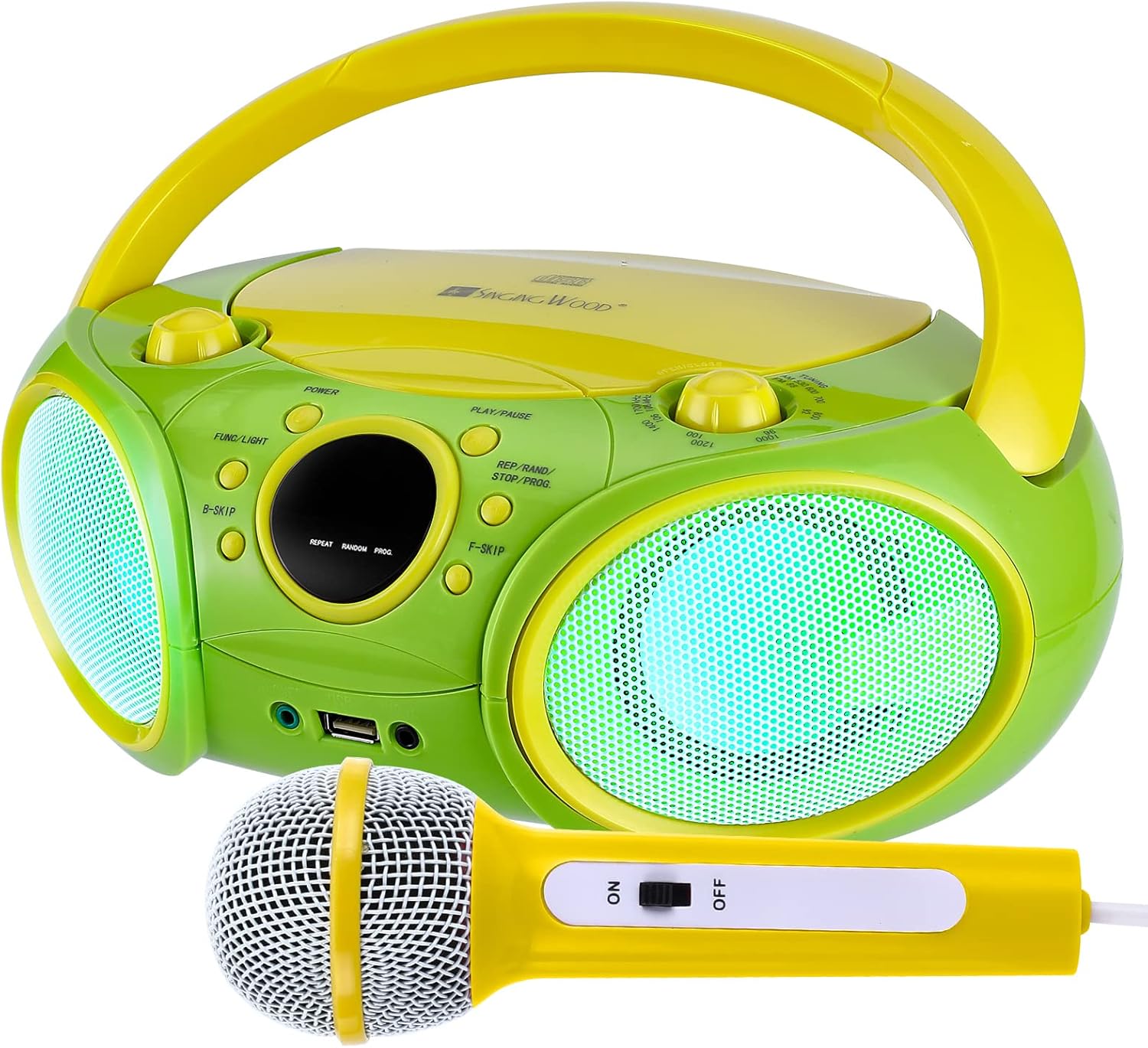 SingingWood NP030AB-YG Portable Karaoke System with Bluetooth