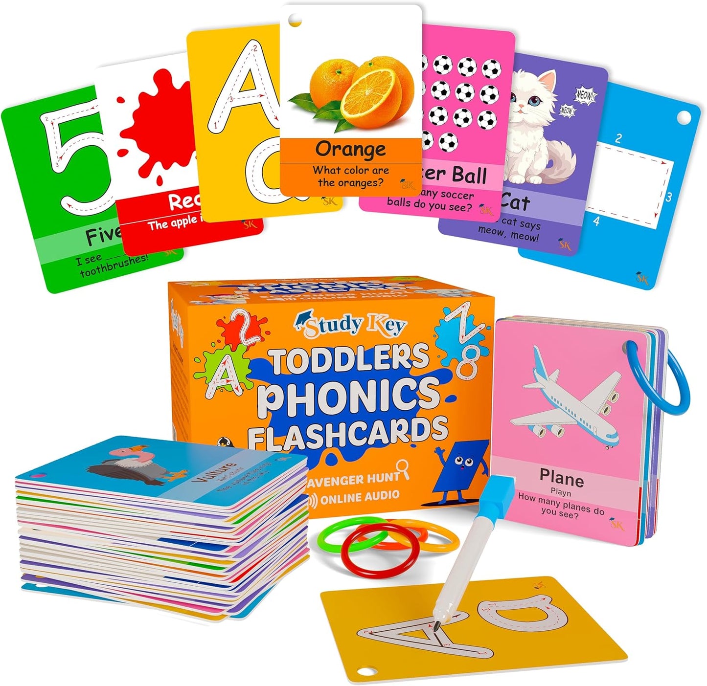 ABC Flash Cards for Toddlers - Fun Learning Phonics Tools