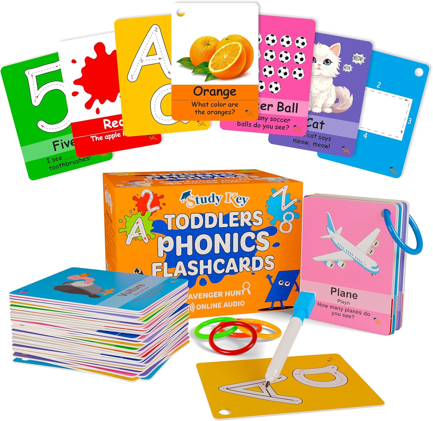 ABC Flash Cards for Toddlers - Fun Learning Phonics Tools