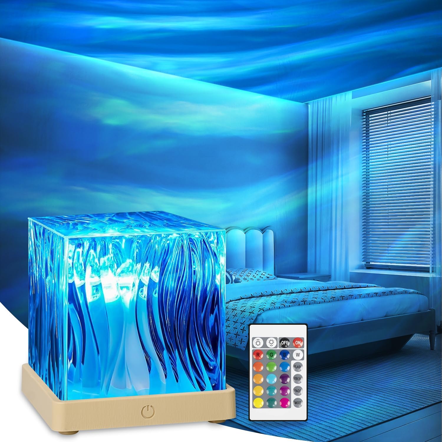 Ocean Wave Projector: 30 Lighting Modes, Remote Control