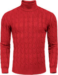 COOFANDY Men's Slim Fit Turtleneck Sweater - Warm, Soft Knit Sweaters