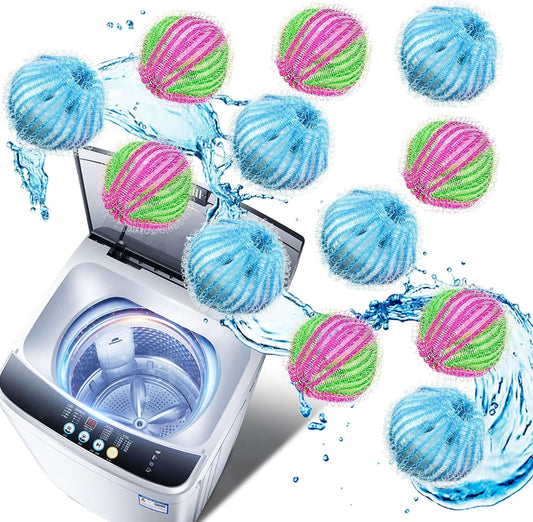 12Pcs Reusable Pet Hair Remover Balls - Cleanse Pet Fur