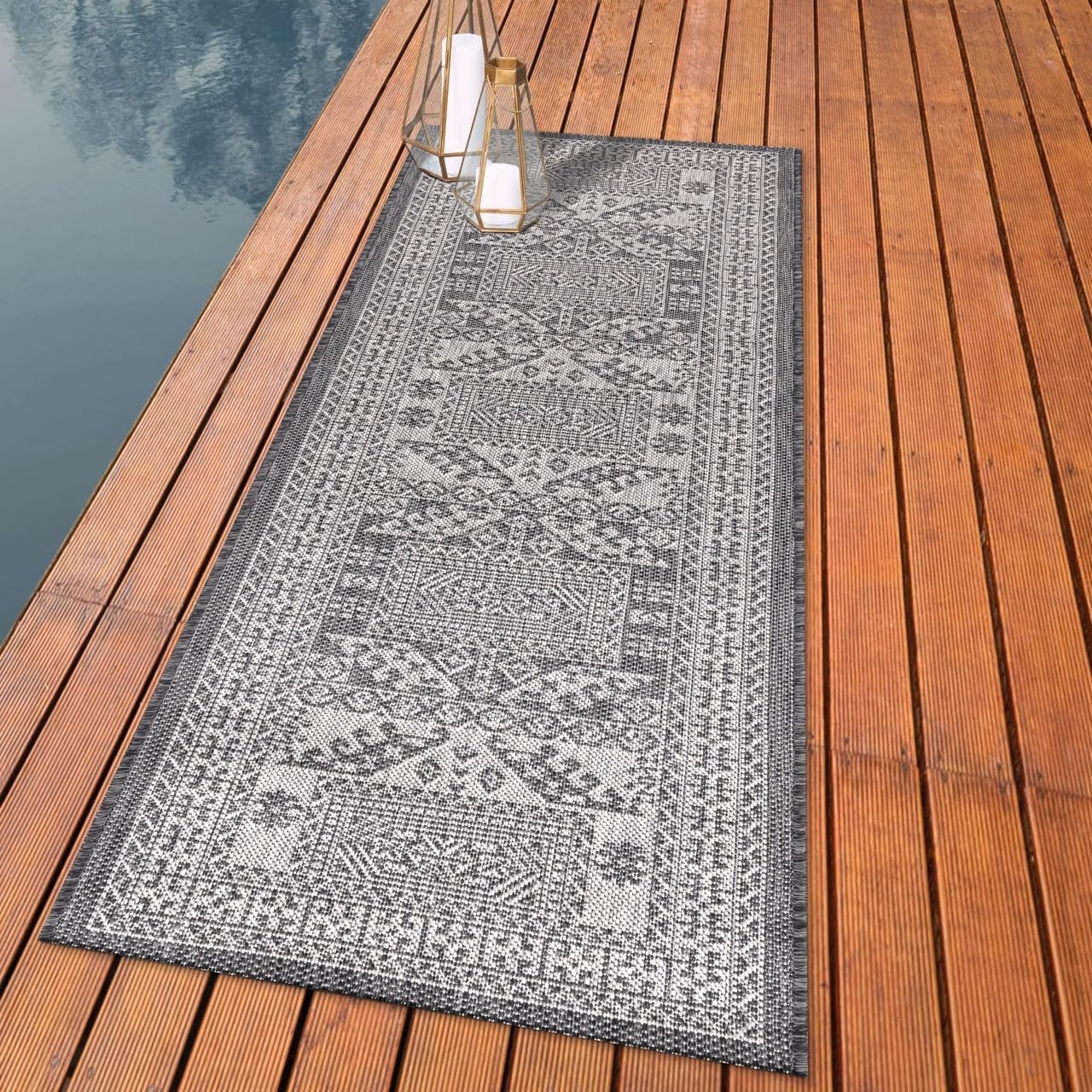 Keen Home Design Terrace Outdoor Runner Rug - Versatile 2x8 Rug