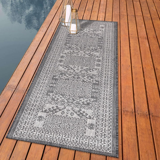 Keen Home Design Terrace Outdoor Runner Rug - Versatile 2x12 Rug