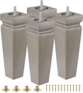 Square Wood Furniture Legs Set of 4 for Couch and Bed
