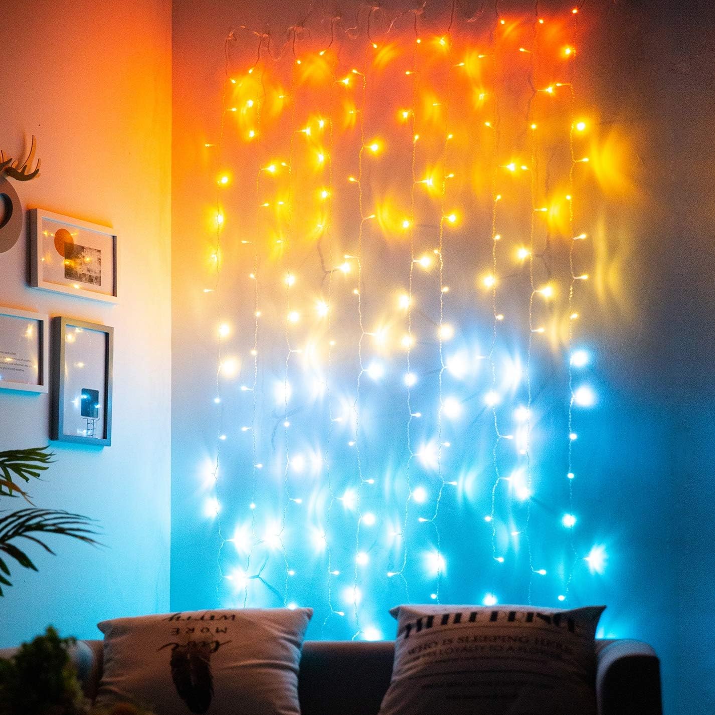 Colorful Sunset Curtain Lights - BECCOBEAT