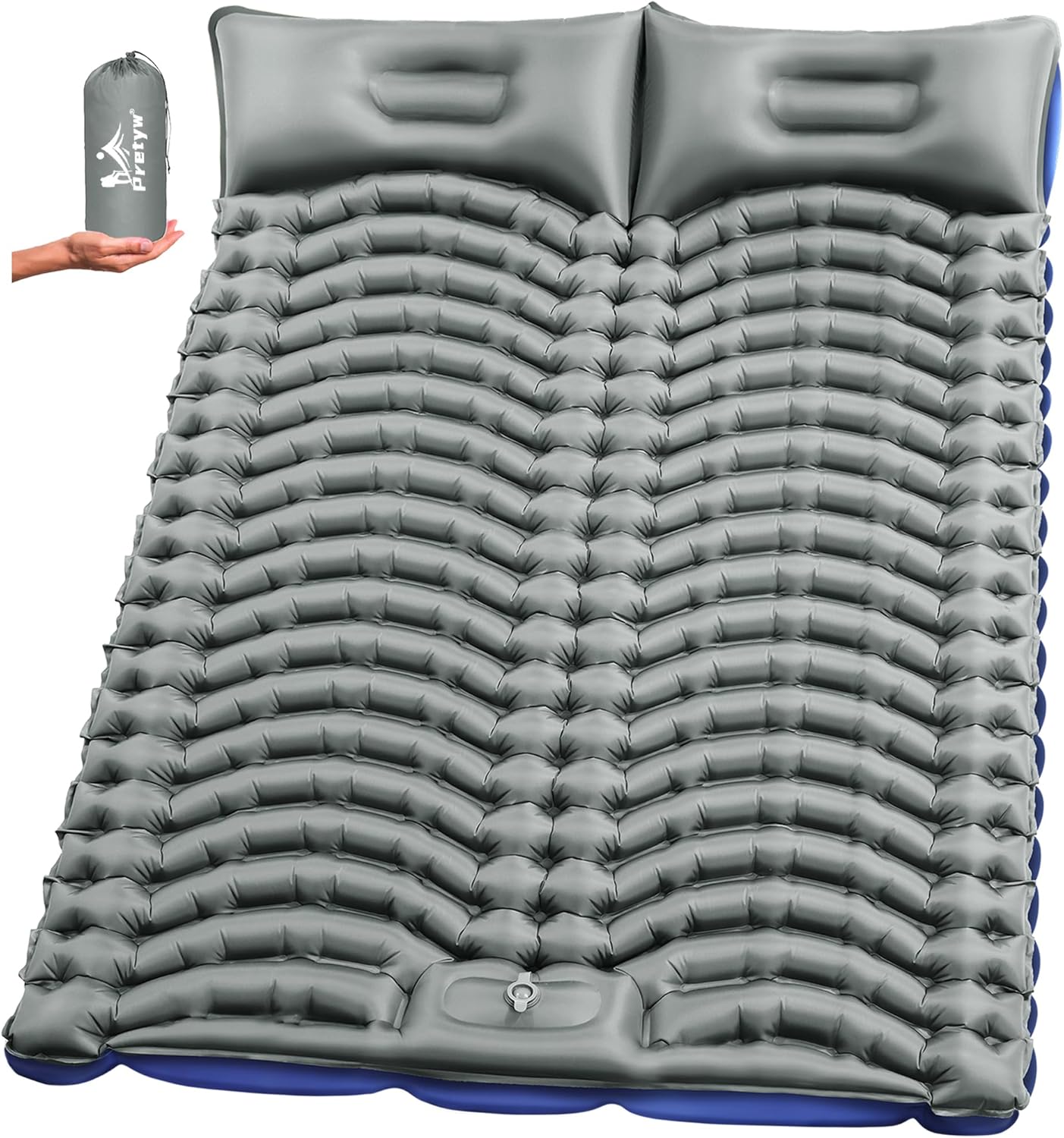 Double Sleeping Pad for Camping - Ultralight 2-Person Mattress