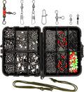 Fishing Swivel Snaps Kit 160 Pcs - Complete Tackle Set for Saltwater