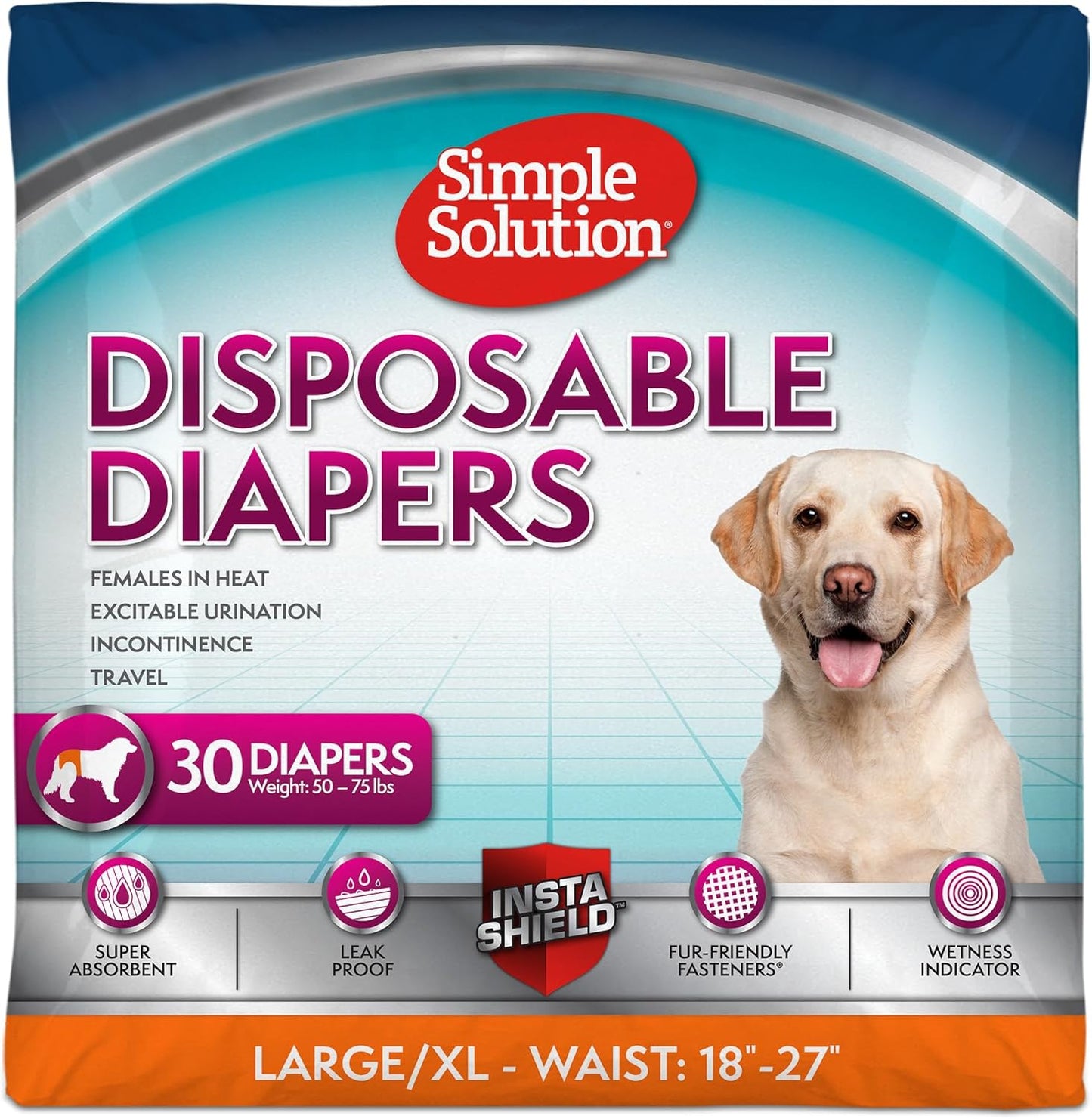 Leak-Proof XL Disposable Dog Diapers - Simple Solution