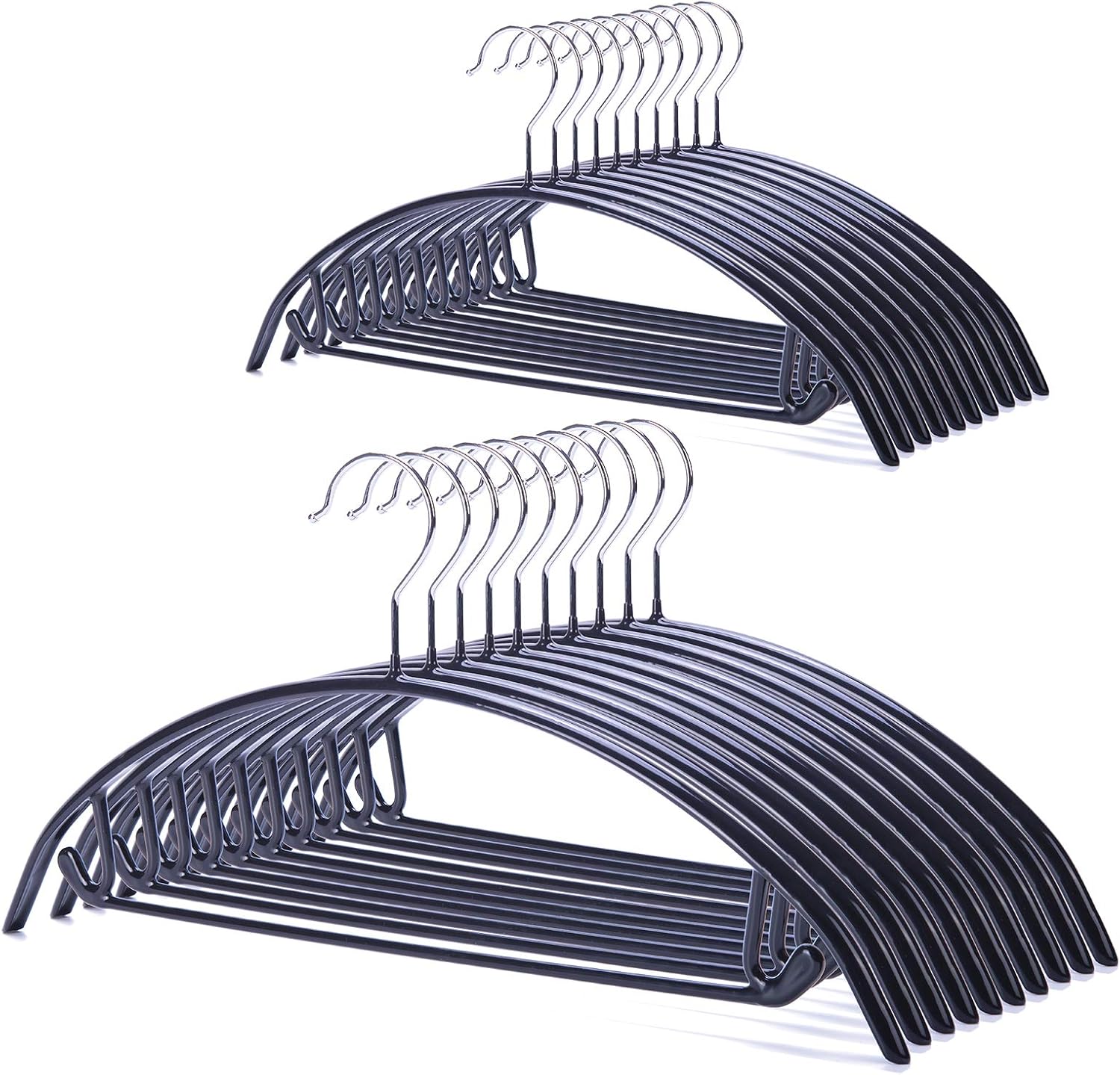 Nature Smile Non Slip PVC Coating Hangers for Clothes Storage