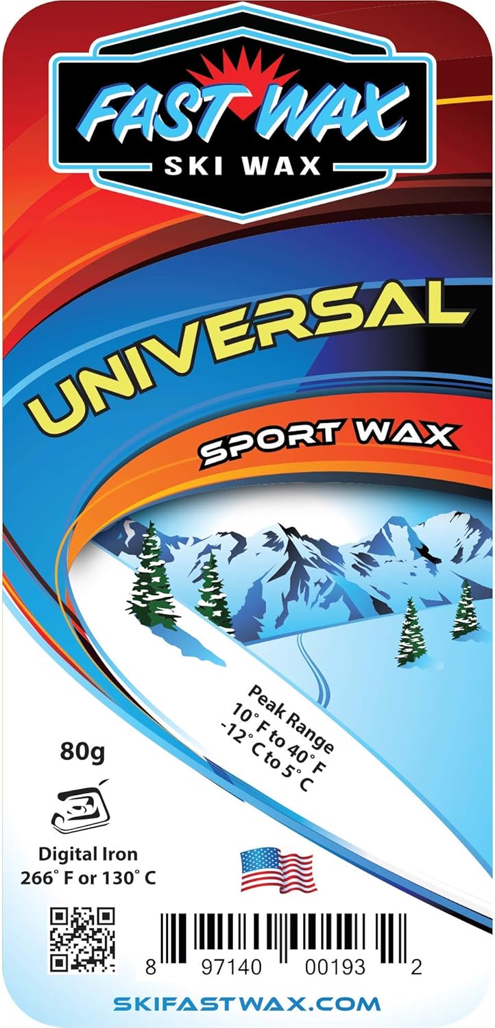 Fast Wax Universal Ski Wax - Speed Boost - 80g Yellow