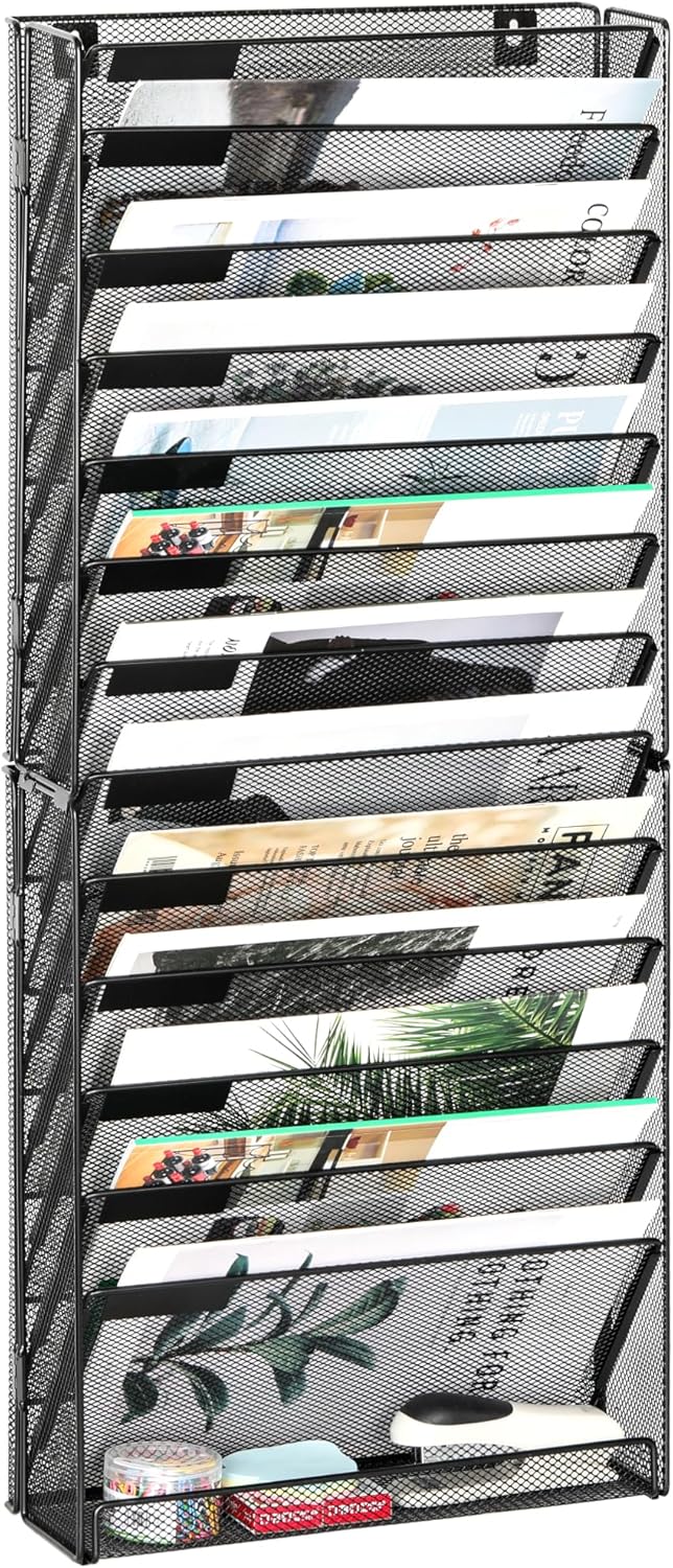 EasyPAG Wall File Holder Organizer for Home and Office Use