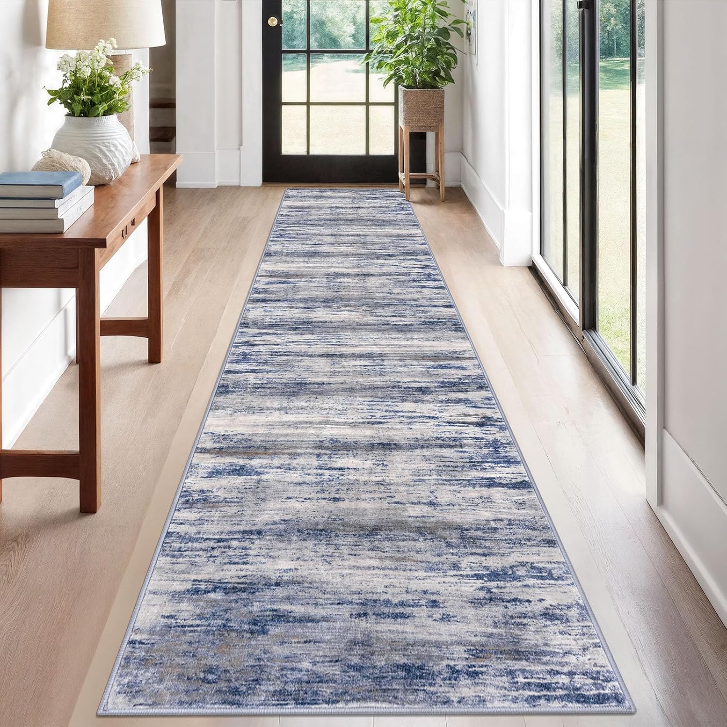 KOZYFLY Modern Abstract Kitchen Runner Rug for Stylish Spaces