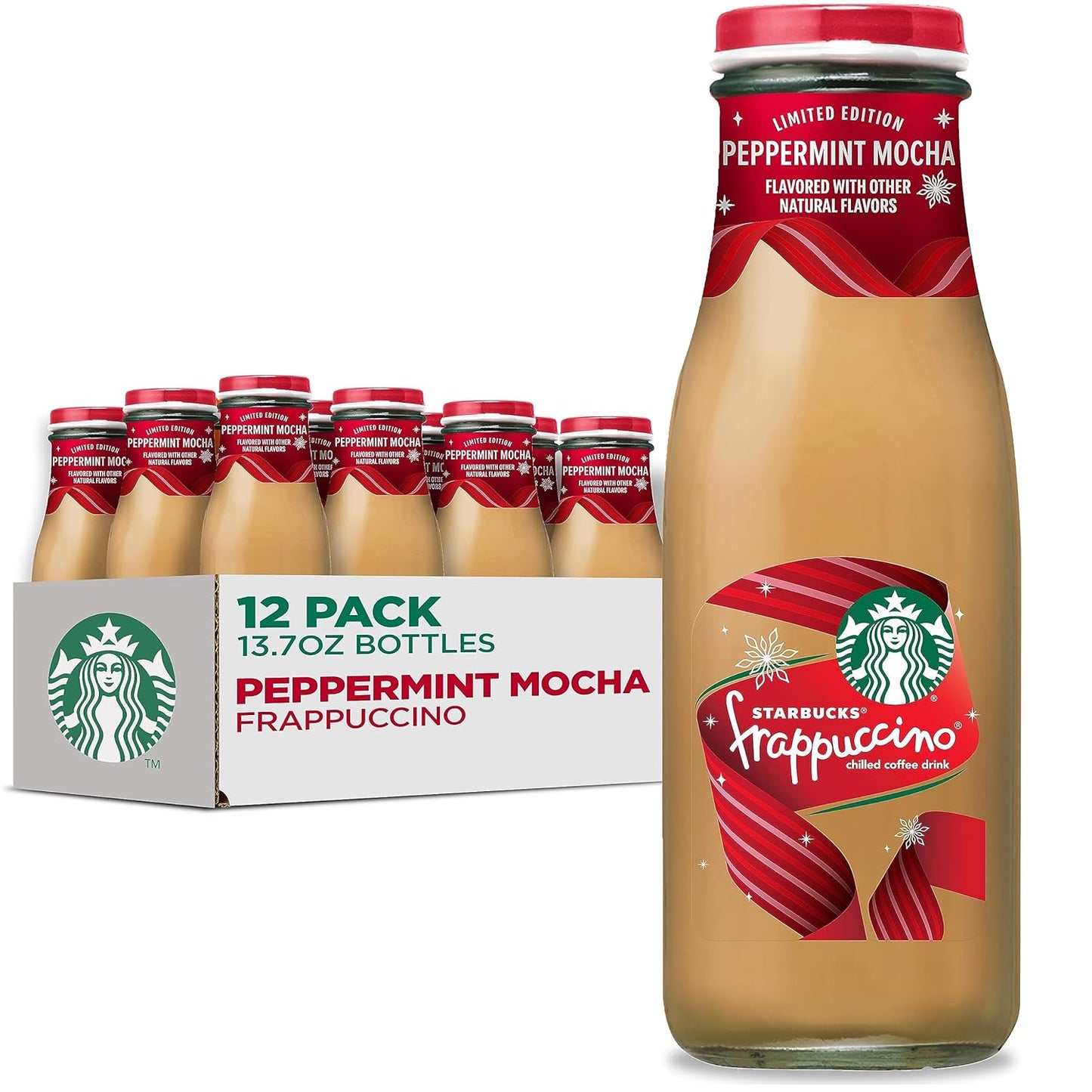 Starbucks Frappuccino Peppermint Mocha Iced Coffee 12 Pack
