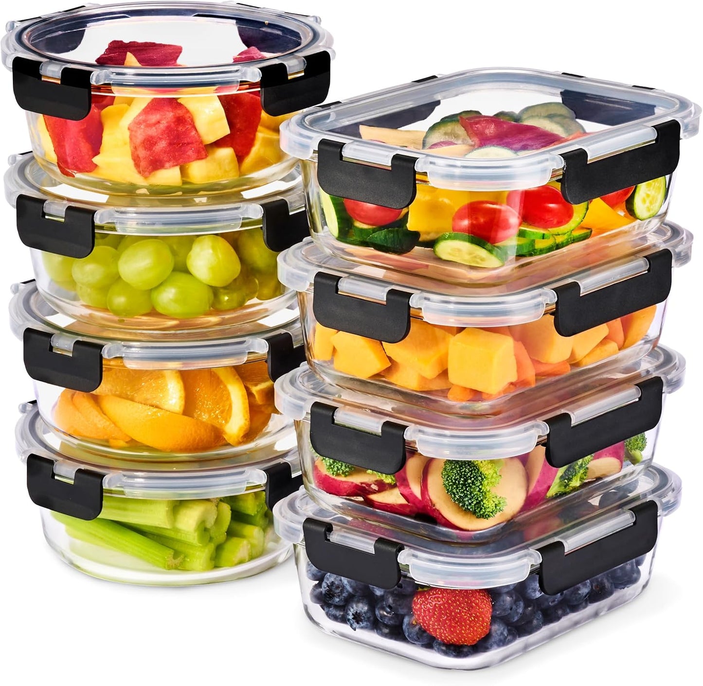 Sorbus Glass Meal Prep Containers for Fresh Food Storage